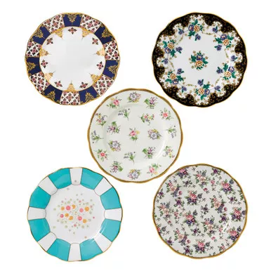 100 Years 1900-1940 5-Piece Plate Set by Royal Albert