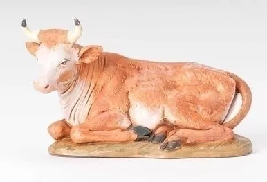12" Seated Ox Figure - Fontanini