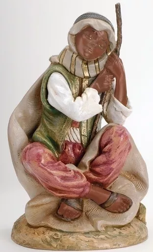 18" Aman the Camel Driver Figure - Fontanini