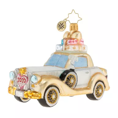 2020 Wedding Bliss Chariot Ornament by Christopher Radko
