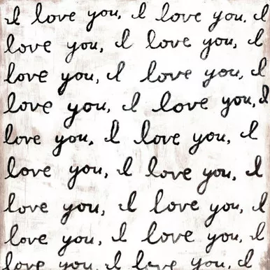 24" x 24" Letter For You Art Print (Bottom Panel Only) by Sugarboo Designs