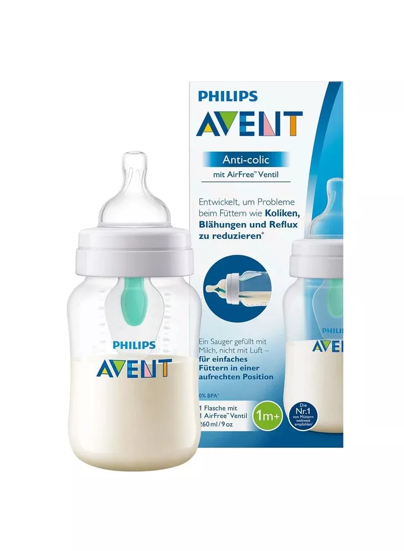 260mlAnti-Colic With AirFree Vent Feeding Bottle Single Pack 1m+