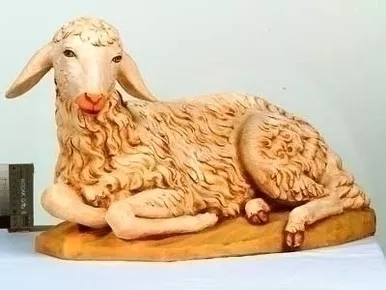 50" Seated Sheep Figure - Fontanini