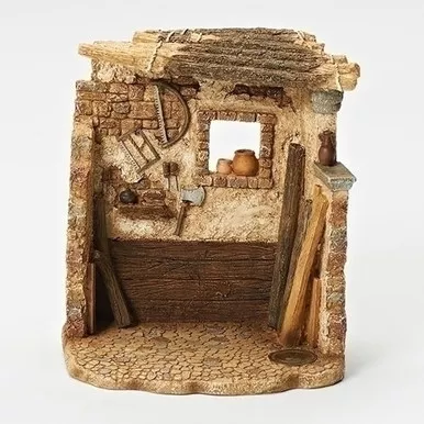 6.5" Carpenter's Shop for 5" Scale Figurines - Fontanini
