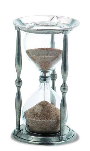 Ancient Large Coin Hourglass by Match Pewter