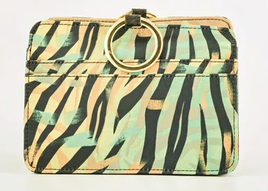 Animale Poly Twill Mod Pouchee Purse Organizer
