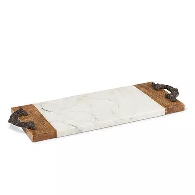 Antiquity Marble & Wood Small Cutting/Serving Board - GG Collection