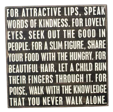 Attractive Lips Box Sign - Primitives by Kathy