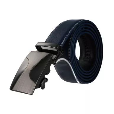 Automadtic Vegan Leather Belt-Navy by Mad Man