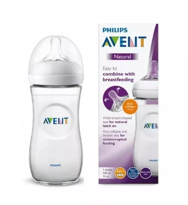 Avent Natural Feeding Bottle 6m+