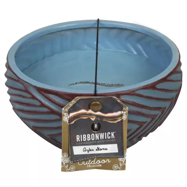 ~Aztec Stone Large Round RibbonWick Candle
