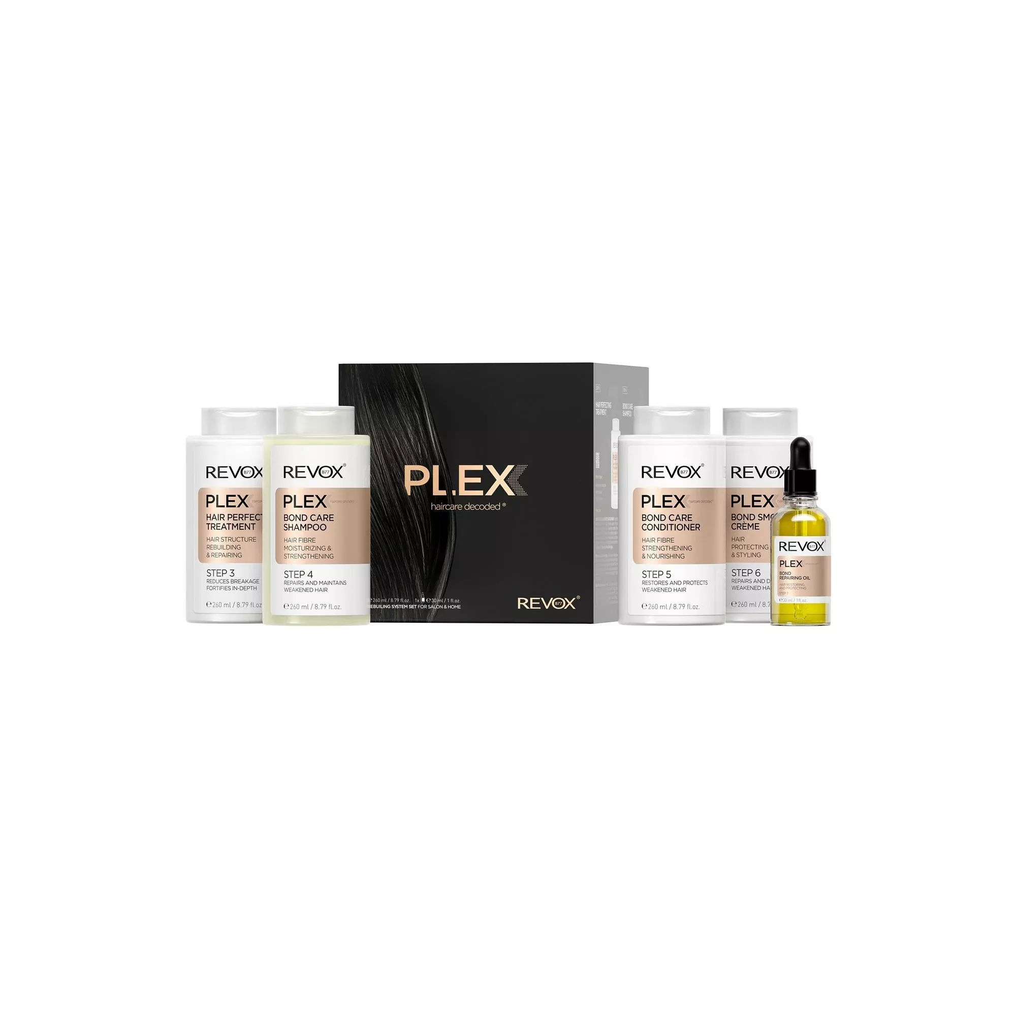 B77 PLEX Hair Rebuilding System Set for Salon & Home