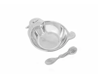 Baby Duck Keepsake Bowl & Spoon by Arthur Court