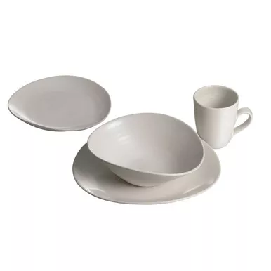Barre Alabaster 4-Piece Place Setting With Pasta Bowl by Simon Pearce