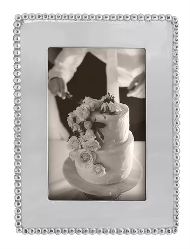 Beaded Engraveable 4" x 6" Frame by Mariposa