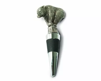 Bear Pewter Bottle Stopper by Vagabond House