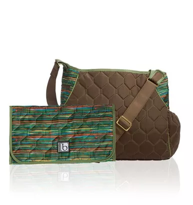 Belize Brown Babe-a-licious Baby Bag w/Changing Pad