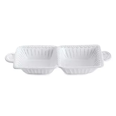 Bella Bianca Sectional Tray - Arte Italica