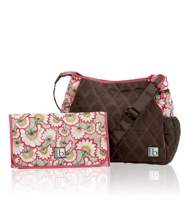Bella Fiore Cocoa Babe-a-licious Baby Bag w/Changing Pad