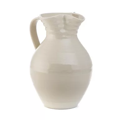 Belmont Medium Ivory Pitcher by Simon Pearce