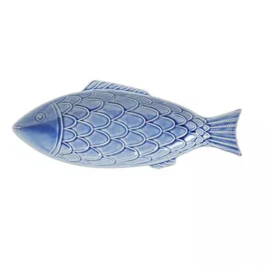 Berry & Thread Delft Blue Crackle Fish Platter by Juliska