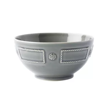 Berry & Thread French Panel Stone Grey Cereal or Ice Cream Bowl by Juliska