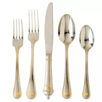 Berry & Thread Gold Accents 5 Piece Place Setting by Juliska