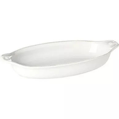 Berry & Thread Whitewash Medium Shallow Baker by Juliska