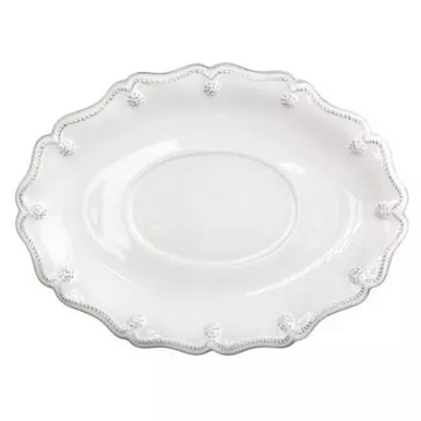 Berry & Thread Whitewash Sauce Boat Stand by Juliska