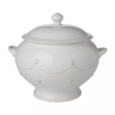 Berry & Thread Whitewash Soup Tureen by Juliska