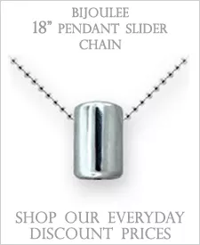 Bijoulee Slider Pendant - 18"