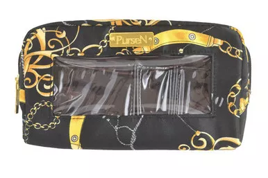 Black Chain Classic Make-Up Case by PurseN