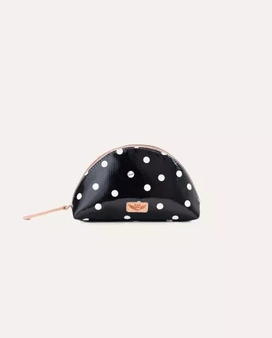 Black Dot Legacy Medium Domed Cosmetic by Consuela