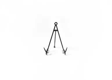 Black Medium Flare Plate Stand by Happy Everything!