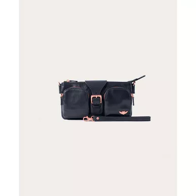 Black Signature Saddle Bag by Consuela