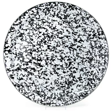 Black Swirl Large Serving Tray by Golden Rabbit