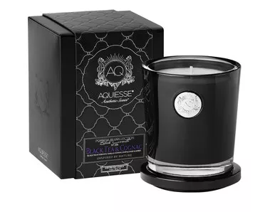 Black Tea & Cognac Large Soy Candle by Aquiesse