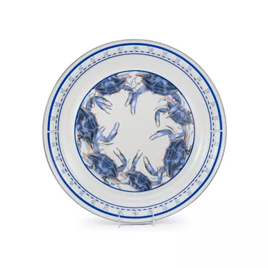 Blue Crab Large Serving Tray by Golden Rabbit