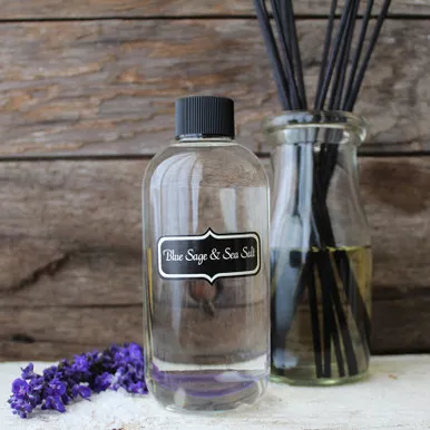 Blue Sage & Sea Salt Diffuser Kit by Milkhouse Candle Creamery
