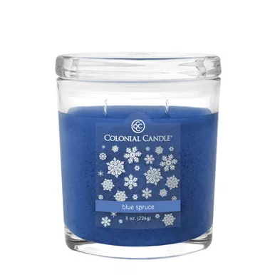 Blue Spruce 8 oz. Oval Jar Colonial Candle