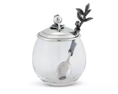 Blueberry Jam Jar with Spoon by Vagabond House