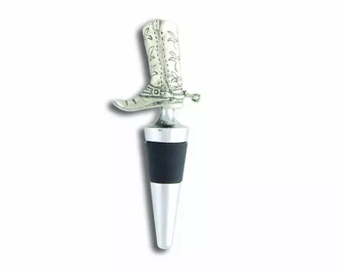 Boot Western Pewter Bottle Stopper by Vagabond House