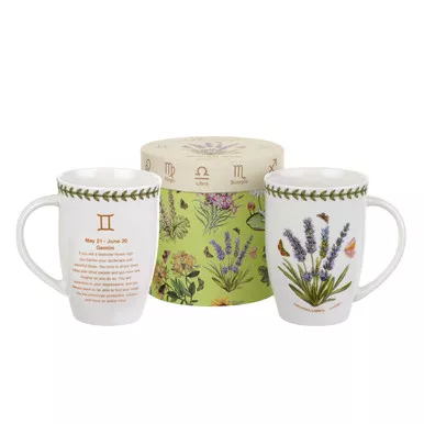 Botanic Garden Gemini Lavender Zodiac Mug by Pimpernel
