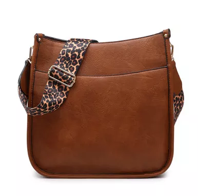 Brown Chloe Crossbody Bag by Jen & Co.