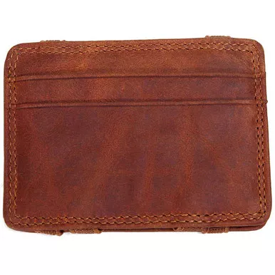 Brown Men's Leather Flip Wallet by Mad Man