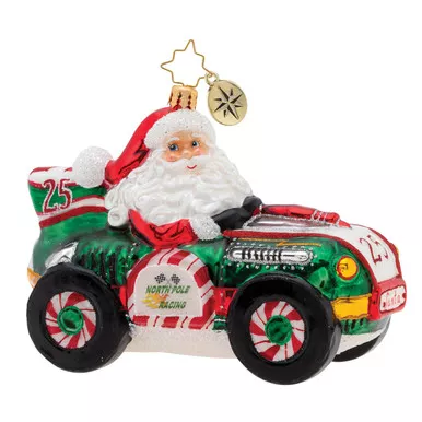 Burning Rubber Racer! Ornament by Christopher Radko