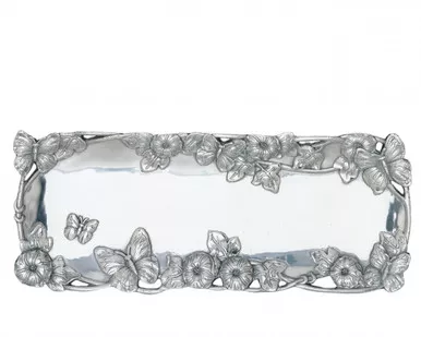 Butterfly Small Oblong Tray by Arthur Court