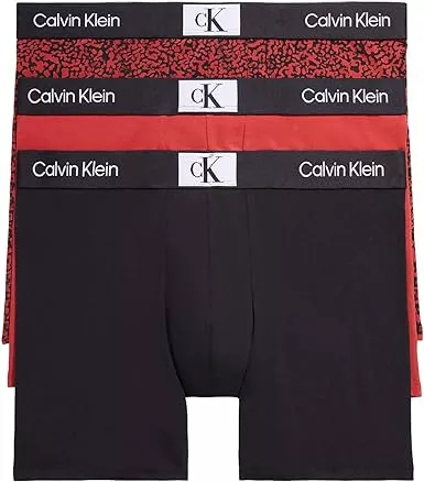 Calvin Klein 1996 Cotton Stretch Boxer Brief 3Pack Multi Underwear NB3529911