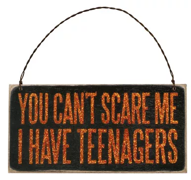 Can't Scare Box Sign Plaque - Primitives by Kathy