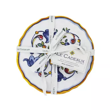 Capri Appetizer Plates (Set of 4) by Le Cadeaux